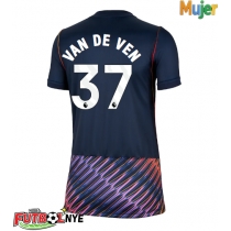 Camiseta Tottenham Hotspur Micky van de Ven #37 Visitante Equipación para mujer 2026-27 manga corta